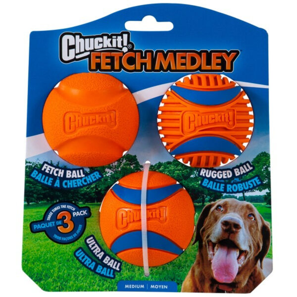 Chuckit Fetch Medley Gen 3 Medium - 3 Pack