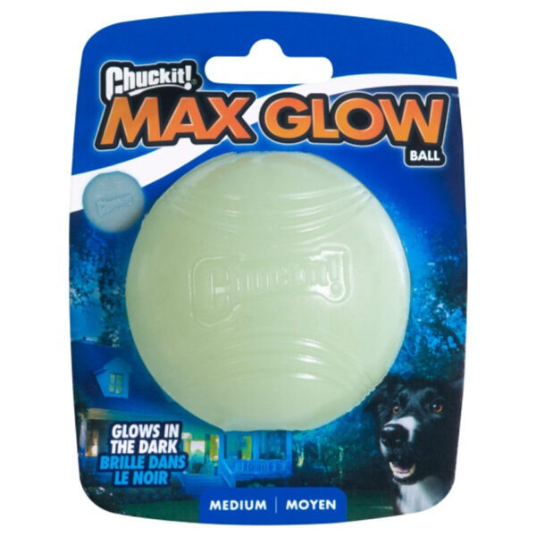 Chuckit Max Glow Ball 1 Pack Medium 6.5cm