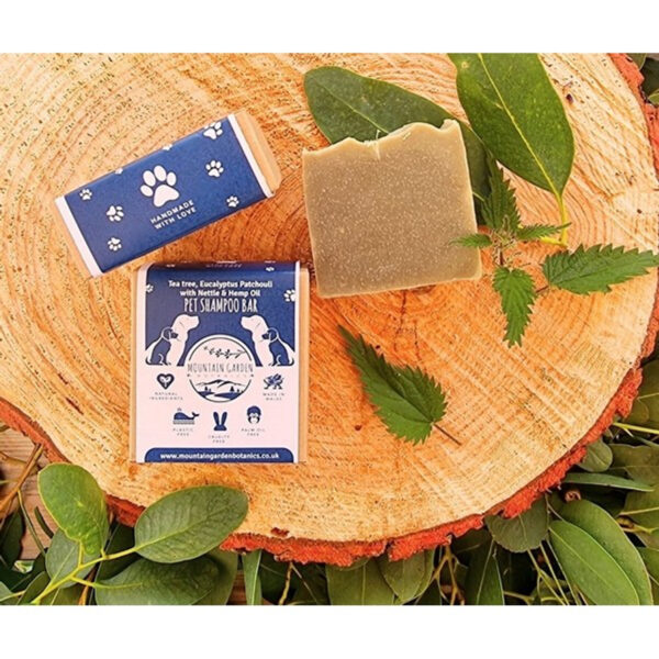 Mountain Gardens Botanics Pet Shampoo Bar - Tea Tree, Eucalyptus And Patcholi - Deep cleansing - Image 2